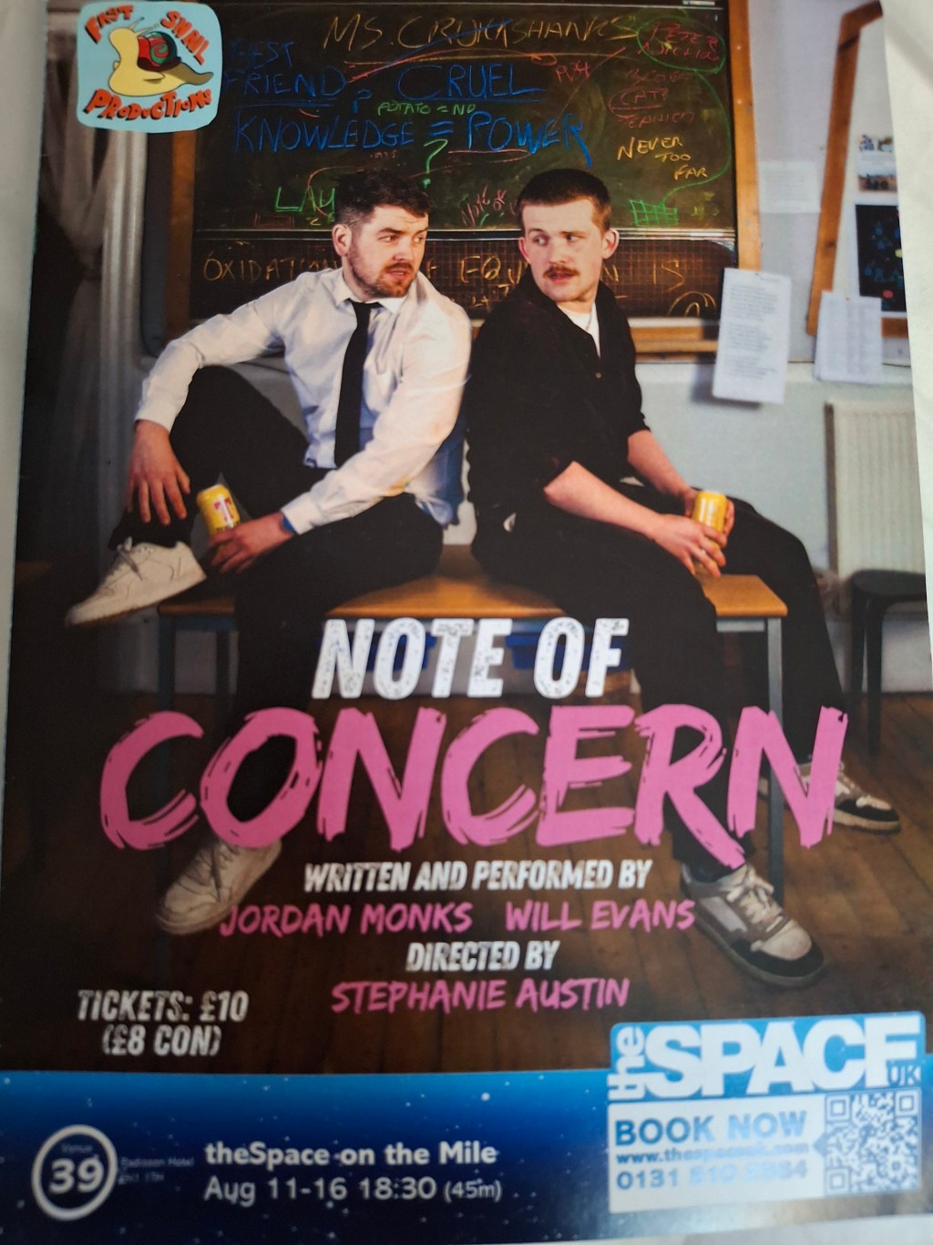 Note of Concern-Edinburgh Fringe&nbsp;2025.